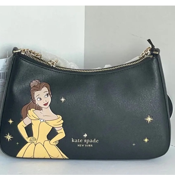 NWT Kate Spade Disney Crossbody Belle Beauty The Beast Convertible Shoulder Bag - Picture 7 of 12